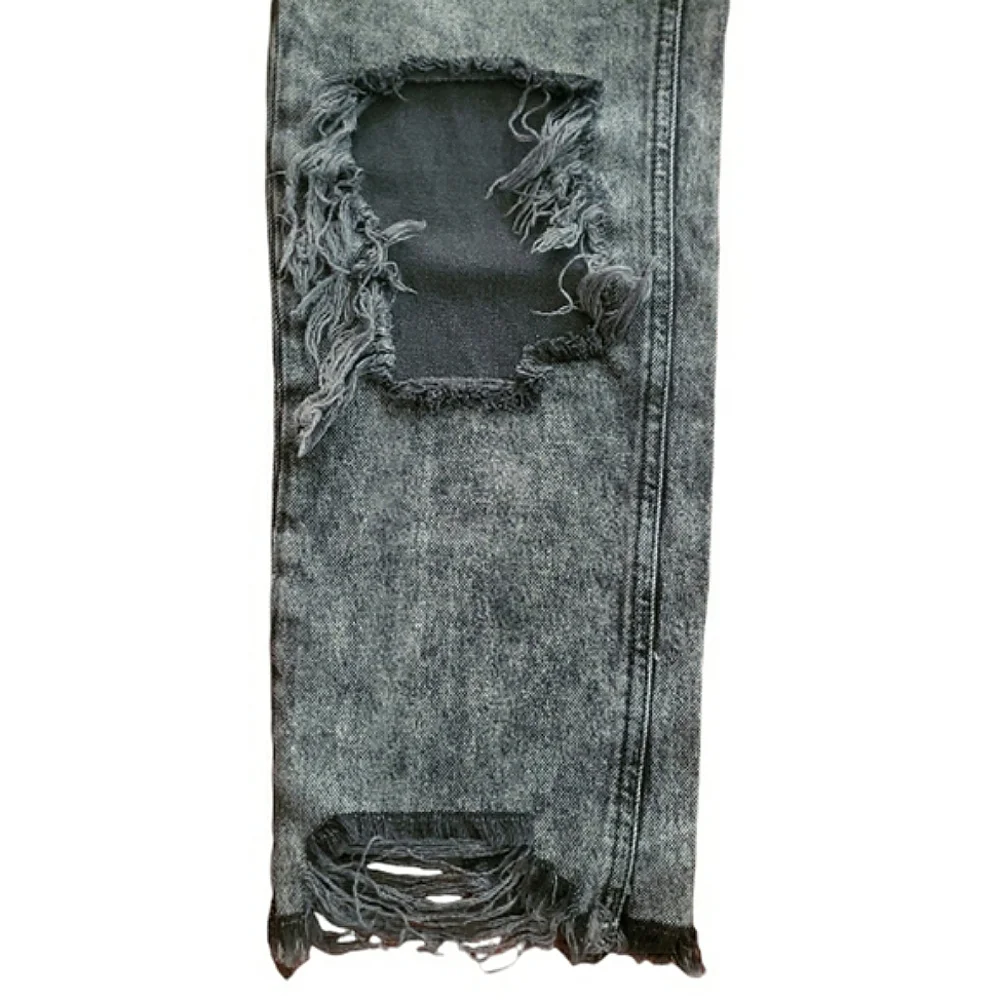 Free People We The Free Maggie Distressed Raw Hem Bottlerocket Mid-Rise Jeans 26 - Picture 5 of 16